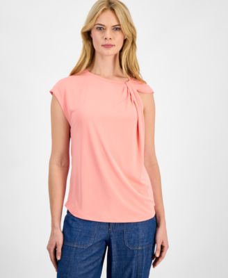 Nautica - Women's Solid Twist-Neck Tank Top
