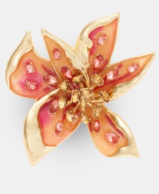 Anne Klein - Crystal Flower Pin