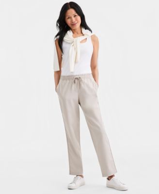 Style & Co - Women's Drawstring-Waist Pull-On Pants