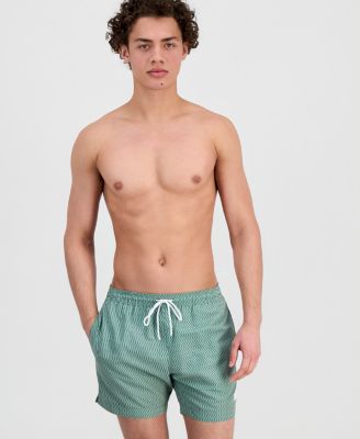 Hugo Boss - Men's Squiggle Print 5" Swim Trunks