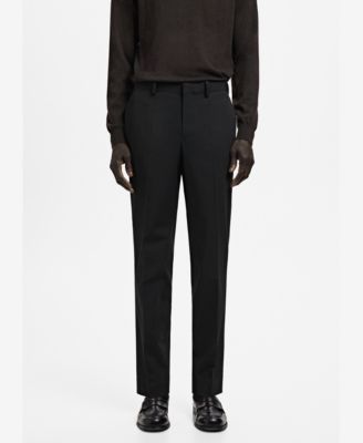 MANGO - Men's Stretch Fabric Super Slim-Fit Suit Trousers