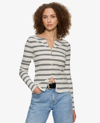 Sanctuary - Women's Button-Front Ribbed Top