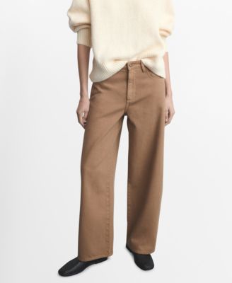 MANGO - Women's Low-Rise Balloon Jeans