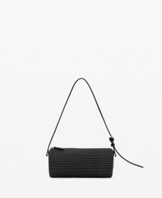 MANGO - Women's Oval Studded Shoulder Bag