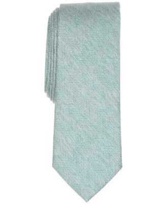 Bar III - Men's Melange Chevron Solid Tie