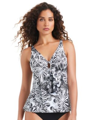 Beyond Control - Women's Deep V-Neck Tankini Top