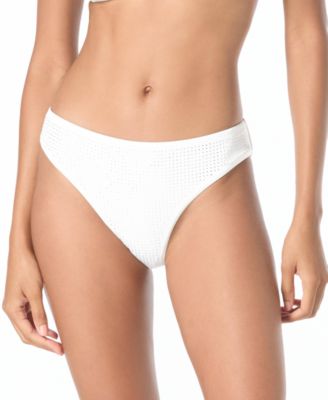 Michael Kors - MICHAEL Women's Rhinestone Moderate Coverage Swim Bottoms