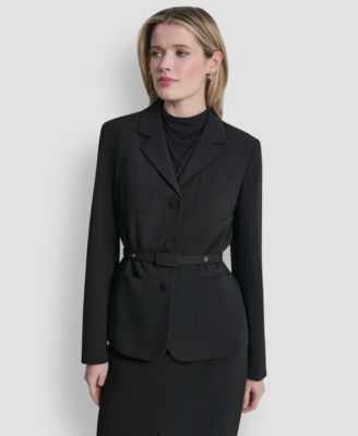 DKNY - Women's Tailored Belted Blazer Jacket