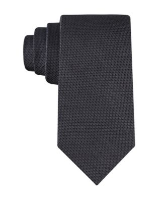Calvin Klein - Men's Textured Solid Silk & Linen Blend Tie