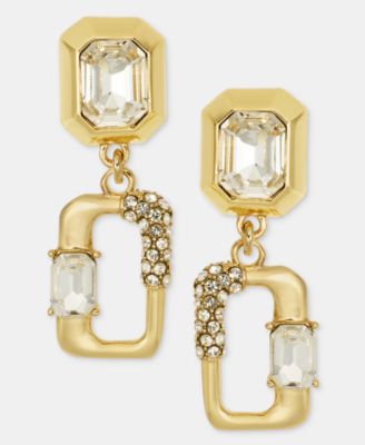 KARL LAGERFELD PARIS - Pave Link Drop Earrings