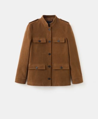 MANGO - Women's Pockets Collarless Jacket