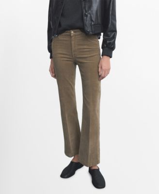 MANGO - Women's Corduroy Flared Jeans