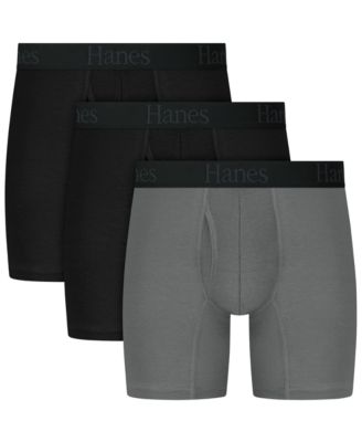 Hanes - Men's Ultimate Comfort Flex Fit Assorted Boxer Briefs, 3-Pack
