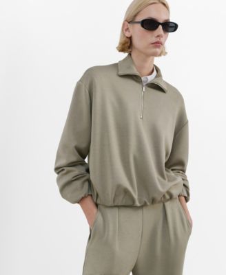 MANGO - Women's High Neck Balloon Sweatshirt