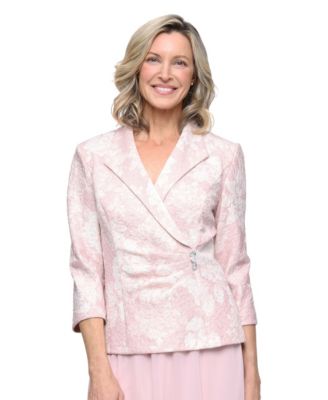 Alex Evenings - Women's Printed Jacquard Blouse