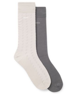 Hugo Boss - Men's Pin Pattern Socks, 2-Pack Set