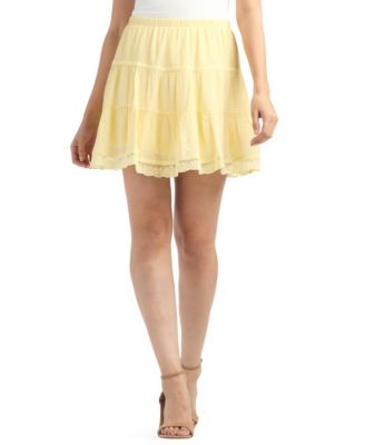 BCX - Women's Textured Tiered Mini Skirt