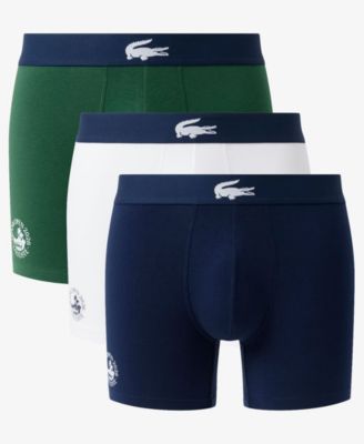 Lacoste - Men's Miami Regular Fit Open Boxer Briefs, 3-Pack