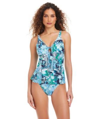 Beyond Control - Women's Front Cascade Printed Tankini