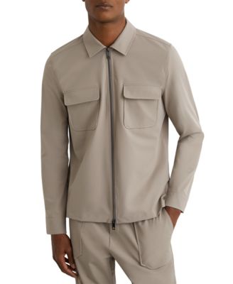 REISS - Men's Technical Zip-Through Overshirt