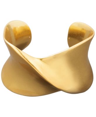 Donna Karan - Gold-Tone Dynamic Twisted Cuff Bracelet