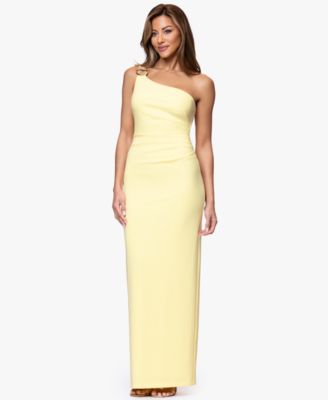 XSCAPE - Petite One-Shoulder Ball Gown