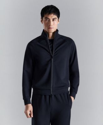 MANGO - Men's Regular-Fit Technical Zip-Up Sweatshirt