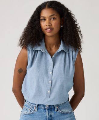 Levi's - Women's Point Collar Relaxed Fit Top