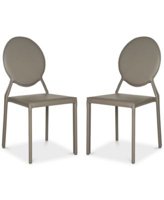 Safavieh - Charlene Set of 2 Dining Chairs, Quick Ship