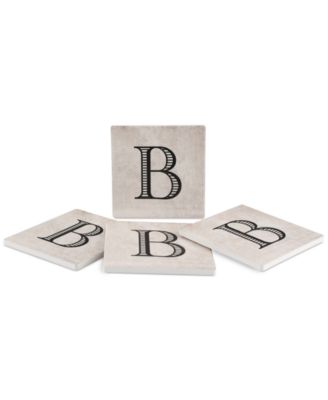 Vintage Monogram 4-Pc. Coaster Set image