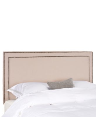 Safavieh - Corry Full Brass Nail Headboard, Quick Ship