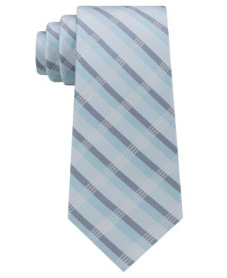 Calvin Klein - Men's Cr&egrave;me Plaid Tie
