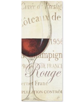 Trademark Global - Daphne Brissonnet 'Les Rouge' 10" x 24" Canvas Print