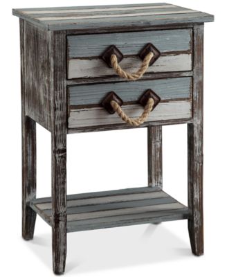 Crestview - Nantucket 2-Drawer Table, Quick Ship