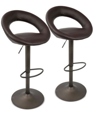 Lumisource - Metro Bar Stool (Set of 2), Quick Ship
