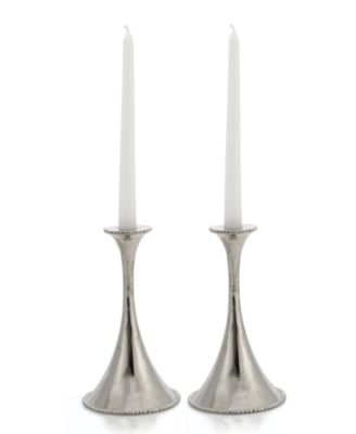 Set of 2 Molten Candlestick Holders image