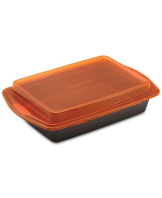 Rachael Ray - Non-Stick Bakeware 9" by 13" Cake Pan & Lid