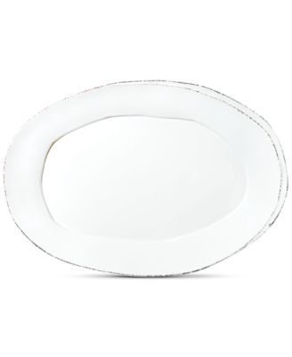 VIETRI - Lastra Collection White Small Oval Platter