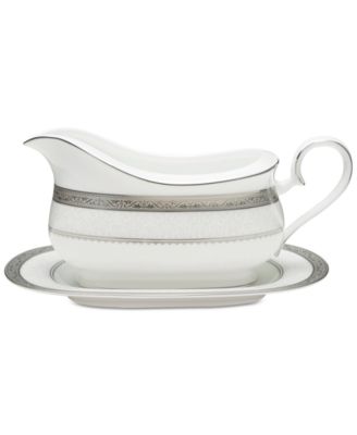 Odessa Platinum Gravy Boat And Tray  image