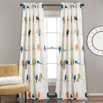 Lush Décor - Rowley Birds 52" x 84" Curtain Set