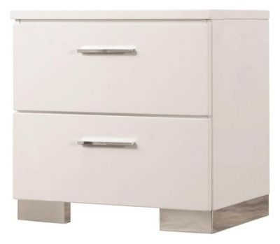 Coaster Home Furnishings - Stapleton Contemporary Two-Drawer Nightstand, White