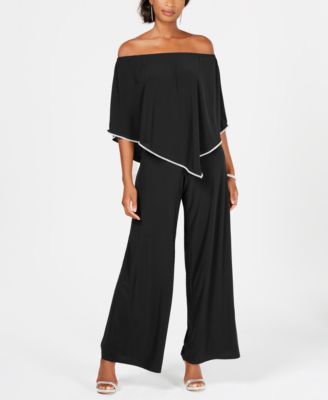 MSK - Off-The-Shoulder Overlay Jumpsuit