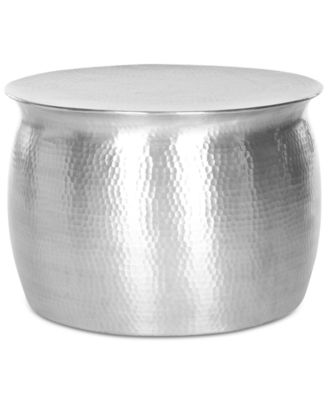 Safavieh - Aztec Hammered Metal Table Stool, Quick Ship