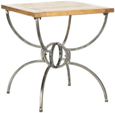 Safavieh - Alvin Wood Top End Table, Quick Ship