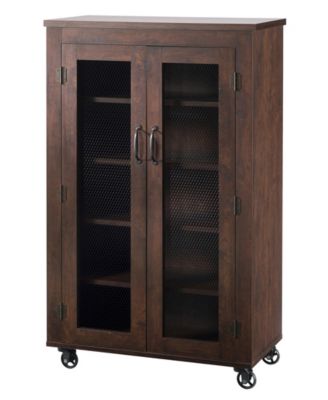 Furniture of America - Alesia Shoe Cabinet With Casters