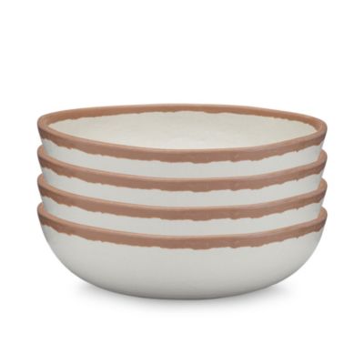 Potter Terracotta 6.5" Melaboo Melamine 4-Pc. Cereal Bowl Set image