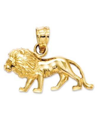 Macy's - 14k Gold Charm, Lion Charm