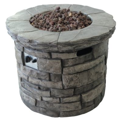 Noble House - Angeles Outdoor Circular Fire Pit, Quick Ship
