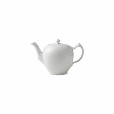 Royal Copenhagen - WHITE FLUTED HALF LACE TEA POT 1QT