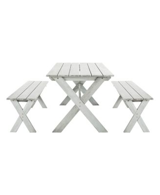 Safavieh - Marina 3Pc Outdoor Dining Set, Quick Ship